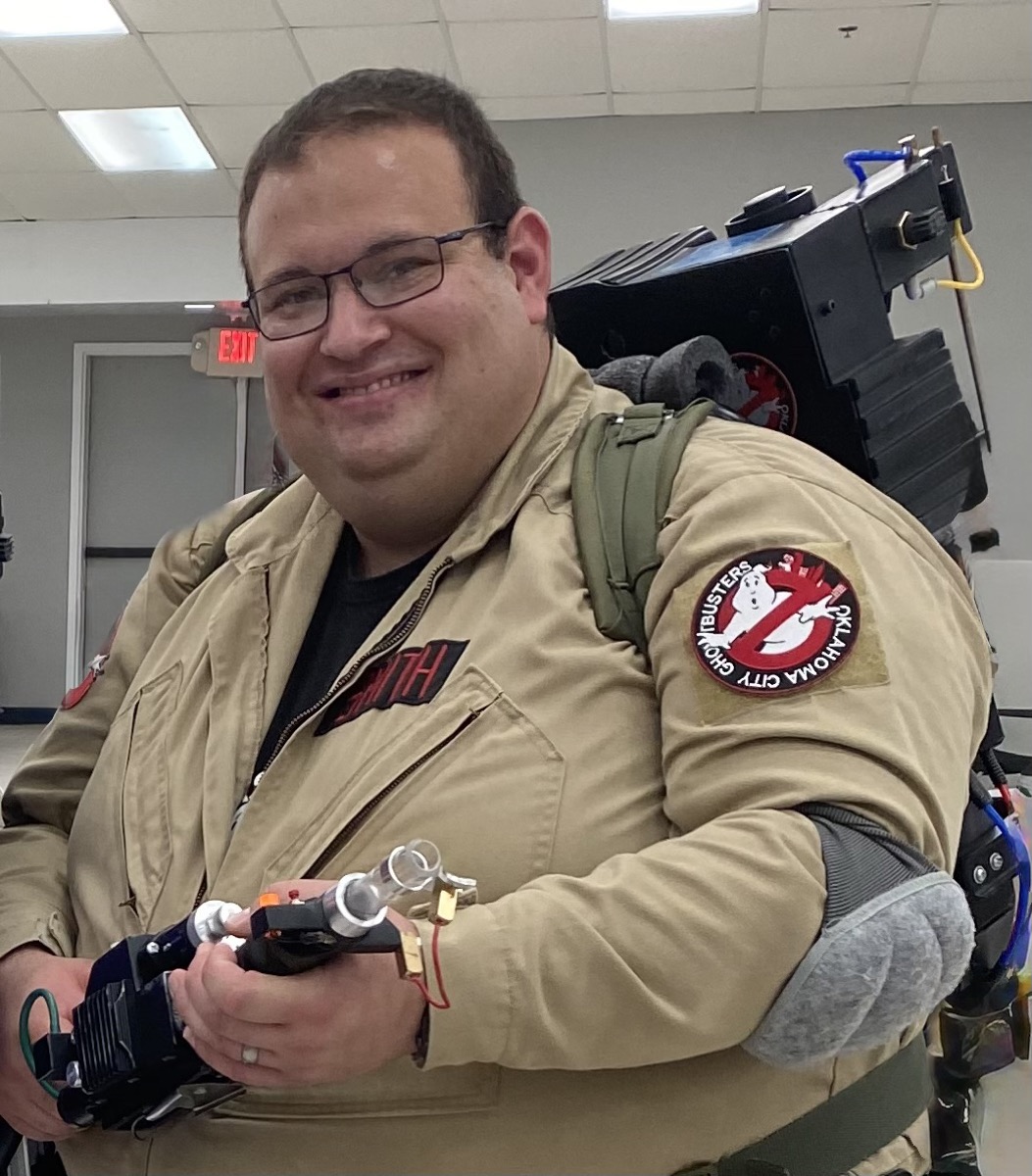 Grant from GSPropsmith in his Ghostbusters gear — episode out now