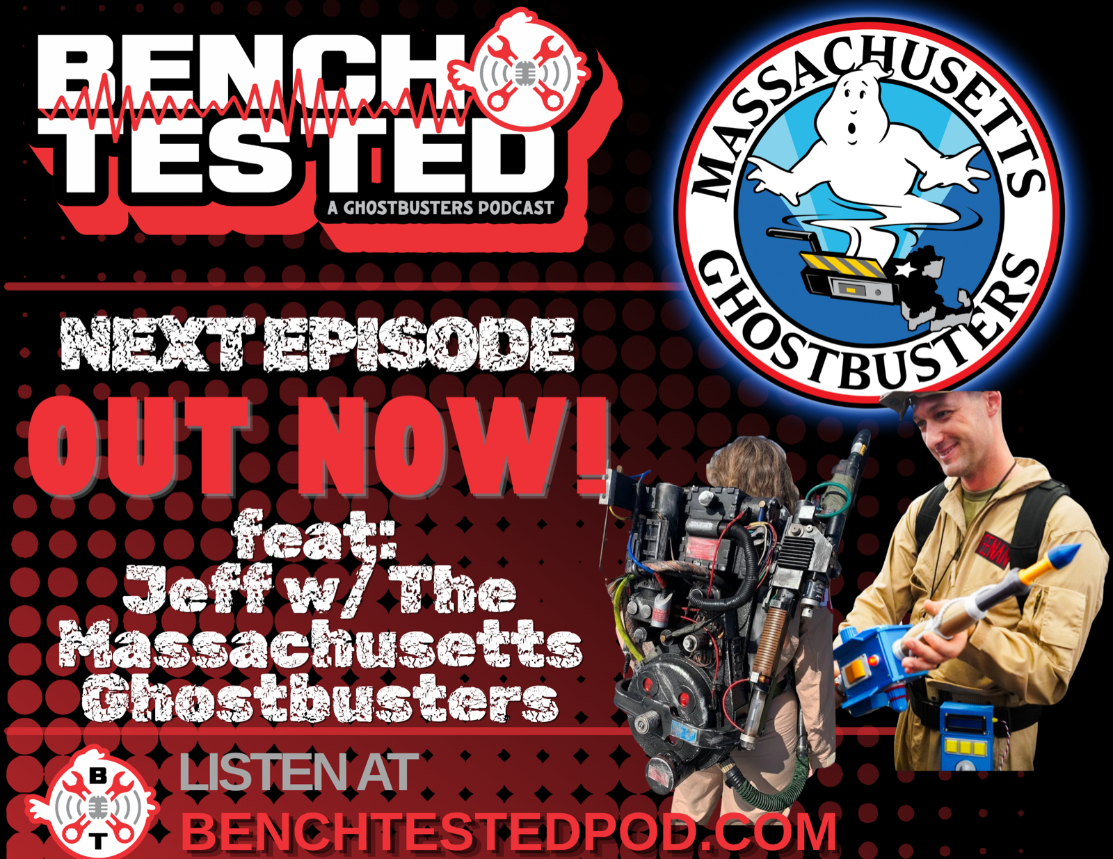 Bench Tested featuring Jeff with the Massachusetts Ghostbusters — out now